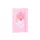 Jegyzetfüzet  A/6 gumis, vonalas, kemény fedelű, Notebook - rózsaszín