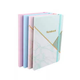   Jegyzetfüzet  A/5 gumis, vonalas, kemény fedelű, Notebook kék