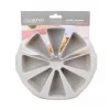 Szilikon muffin sütőforma, szürke színű tortaszelet alakú 8 adagos 28 cm Casasunco