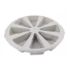 Szilikon muffin sütőforma, szürke színű tortaszelet alakú 8 adagos 28 cm Casasunco