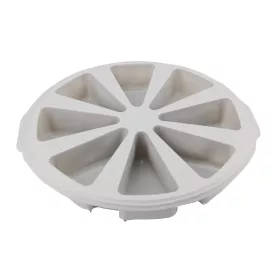   Szilikon muffin sütőforma, szürke színű tortaszelet alakú 8 adagos 28 cm Casasunco