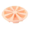 Szilikon muffin sütőforma, barackvirág színű tortaszelet alakú 8 adagos 28 cm Casasunco