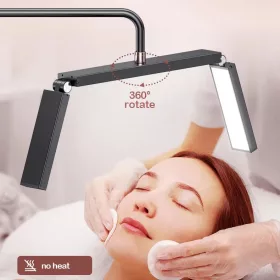   40W állólámpa összecsukható LED félhold alakú smink és manikűr lámpa, 3000K-6000K 5 fényerőszinttel állítható - fekete