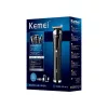 Kemei KM-1418 3 az 1-ben férfi hajvágó és trimmelő készlet – USB újratölthető, csendes működés, többféle fejjel