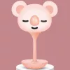 LED Szabályozható éjjeli gyerek lámpa 3W - Rózsaszín koala