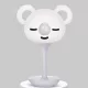 LED Szabályozható éjjeli gyerek lámpa 3W - Szürke koala