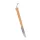 Hosszú nyelű grill kés fa markolattal – rozsdamentes BBQ szeletelő kés 37 cm