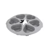Szilikon muffin sütőforma, szürke színű szív alakú 6 adagos 28 cm Casasunco
