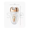 Kemei KM-7102 3 az 1-ben női elektromos epilátor – szőrtelenítő készülék, érzékeny területekre, USB töltéssel
