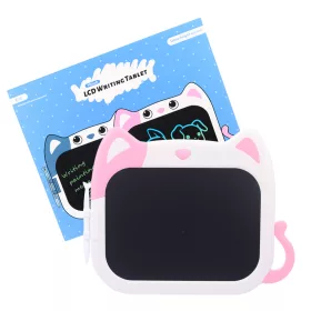   Rajztábla USB-s, tollal, gombnyomásra törölhető rózsaszín 10 colos, 