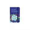 A6 Light Flowers vonalas jegyzet, keményfedeles - kék