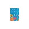 A6 Light Flowers vonalas jegyzet, keményfedeles - zöldeskék