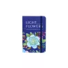 A5 Light Flowers vonalas jegyzet, keményfedeles - kék