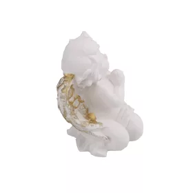 Imádkozó angyal, arany szárnnyal 15 cm - gipsz