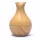 Aromaterápiás párásító 200 ml, Ultrahangos Fa hatású Aroma Diffúzor , 7 színű LED fénnyel Tulipán alakú - Világosbarna