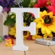 Fa dekoráció 11cm fehér - F / betűk