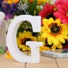 Fa dekoráció 11cm fehér - G / betűk