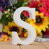 Fa dekoráció 11cm fehér - S / betűk