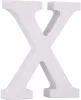 Fa dekoráció 11cm fehér - X / betűk