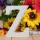 Fa dekoráció 11cm fehér - Z / betűk