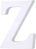 Fa dekoráció 11cm fehér - Z / betűk