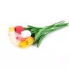 Tulipán szálas élethű növény 34 cm - Rózsa fehér