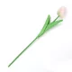 Tulipán szálas élethű növény 34 cm - Lila fehér