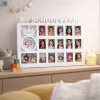 Gyermek emlék fotókeret „My School Years” – többképes, fehér képkeret babától iskolás korig