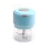 Mini USB tölthető elektromos fokhagyma és zöldségaprító 250ml - Kék