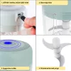 Mini USB tölthető elektromos fokhagyma és zöldségaprító 250ml - Kék
