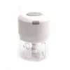 Mini USB tölthető elektromos fokhagyma és zöldségaprító 250ml - Fehér
