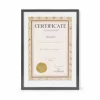 A3 méretű sötét szürke képkeret – elegáns oklevél- és poszterkeret 29,7 × 42 cm