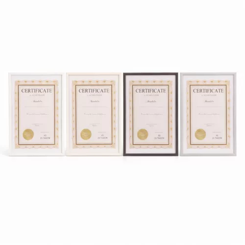 A3 méretű sötét szürke képkeret – elegáns oklevél- és poszterkeret 29,7 × 42 cm