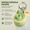 550 ml-es szívószálas sport kulacs – BPA-mentes ivópalack, rózsaszín-fehér