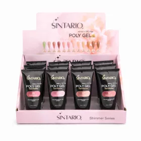  SINTARIO Poly Gel 11 Coral Shimmer – korallos árnyalatú, finoman csillogó építő polygél UV/LED lámpához, professzionális körömépítéshez