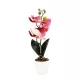 Mű orchidea virágtartóban, élethű - kétszálas - 28 cm - rózsaszín