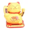 Napenergiával Működő Arany Maneki Neko Integető cica