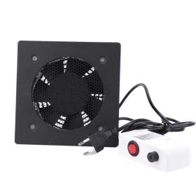   FST-5 asztalba építhető fekete porelszívó - 60 W, 16 x 16 x 5,5 cm