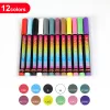 12 színű akril festék marker készlet rugalmas ecsetheggyel – Brush Tip Acrylic Paint Marker