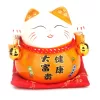 Maneki Neko Integető cica, malacpersely - Arany