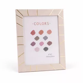   Elegáns képkeret 19×24 cm – 15×20 cm fotóhoz, arany csíkos díszítéssel