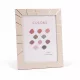 Elegáns képkeret 19×24 cm – 15×20 cm fotóhoz, arany csíkos díszítéssel