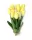 Tulipán csokor élethű növény, 12 szálas – Sárga