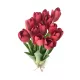 Tulipán csokor élethű növény, 12 szálas – Piros