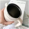 SITARAYURI Coffee thermo bögre szívószállal és füllel – 1 liter, lila