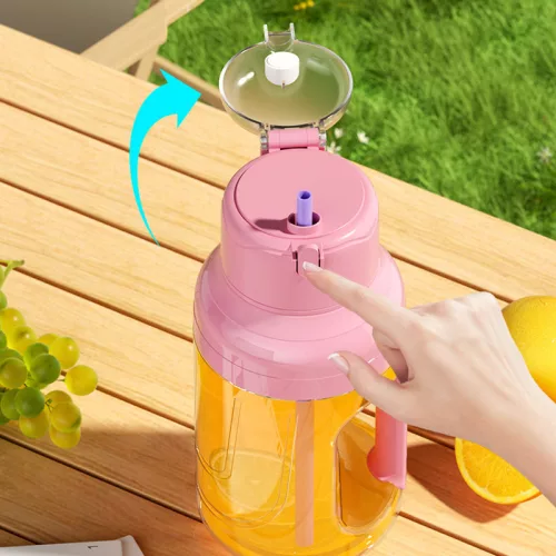 Hordozható USB Turmixgép 1500 ml – Nagy Kapacitású Smoothie és Juice Mixer, Rózsaszín