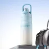 550 ml sport termosz duplafalu rozsdamentes acélból – kék-fehér szigetelt kulacs