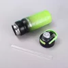 550 ml sport termosz duplafalu rozsdamentes acélból – kék-fehér szigetelt kulacs