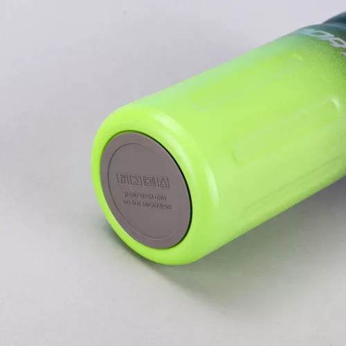 550 ml sport termosz duplafalú rozsdamentes acélból – bézs-fekete szigetelt kulacs