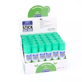   Kenőfejes ragasztó stift átlátszó 8 gr, kimosható a ruhából